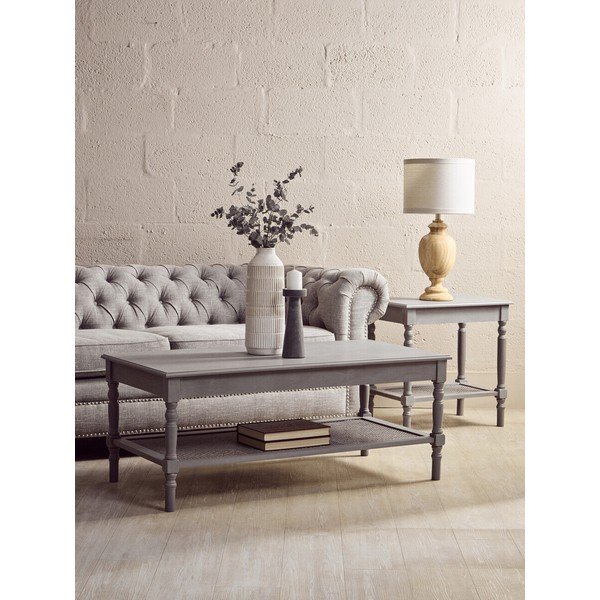 Sivi stolić za kavu 60x120 cm Heritage – Premier Housewares-image-1