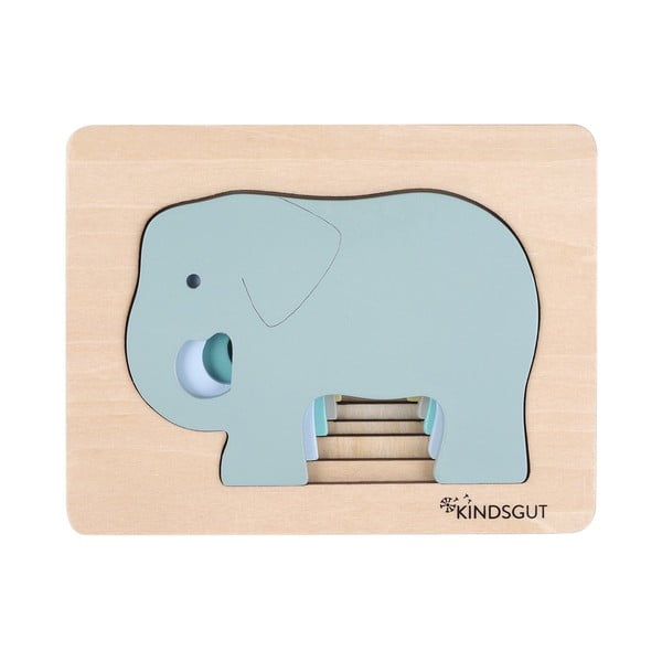 Drvena dječja slagalica Kindsgut Elephant