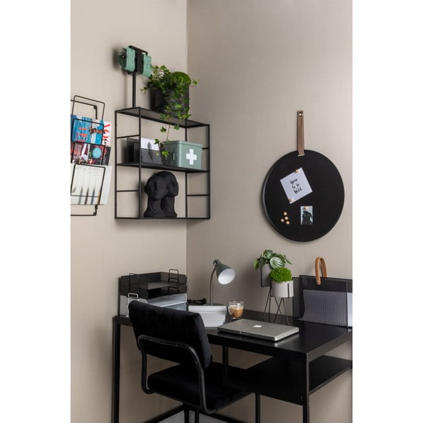 Siva stolna lampa Leitmotiv Study, visina 30 cm-image-1