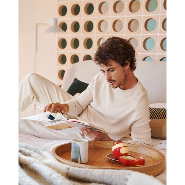 Noćni ormarić u dekoru jasena u prirodnoj boji Octavia – Kave Home-image-2