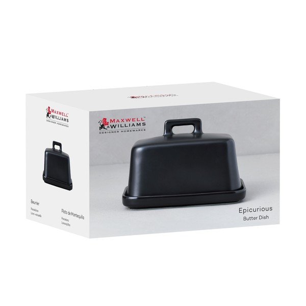 Crna porculanska posuda za maslac Epicurious – Maxwell & Williams-image-1