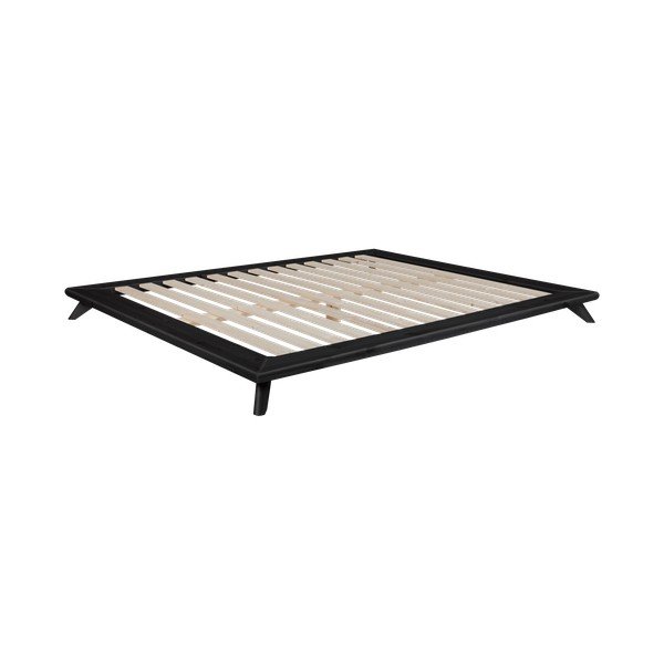 Bračni krevet od borovine s madracem Karup Design Senza Comfort Mat Black/Black, 160 x 200 cm-image-3