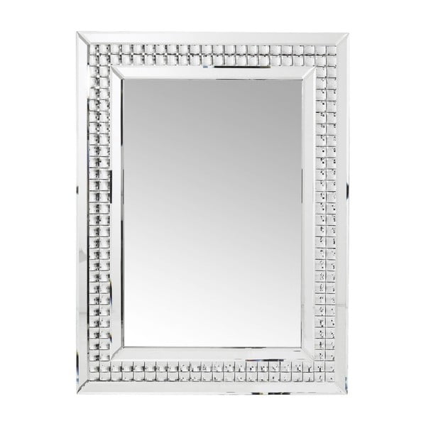 Kare Design Crystals LED zidno ogledalo, 80 x 60 cm