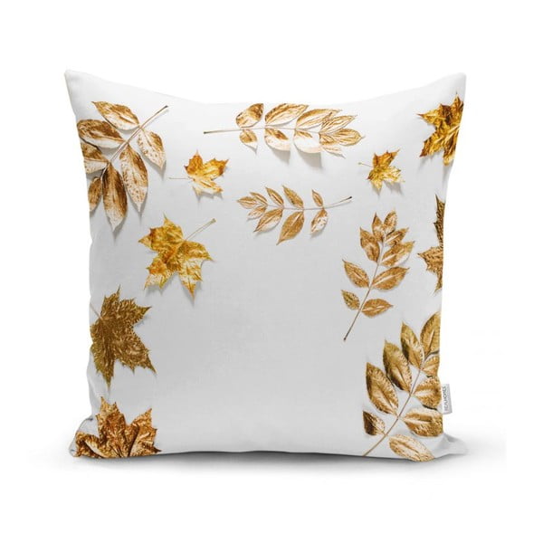 Minimalističke navlake za jastuke Golden Leaves, 42 x 42 cm