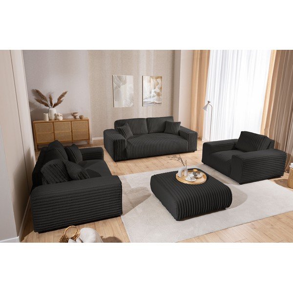 Tamno sivi tabure od samta Justin – Ropez-image-4