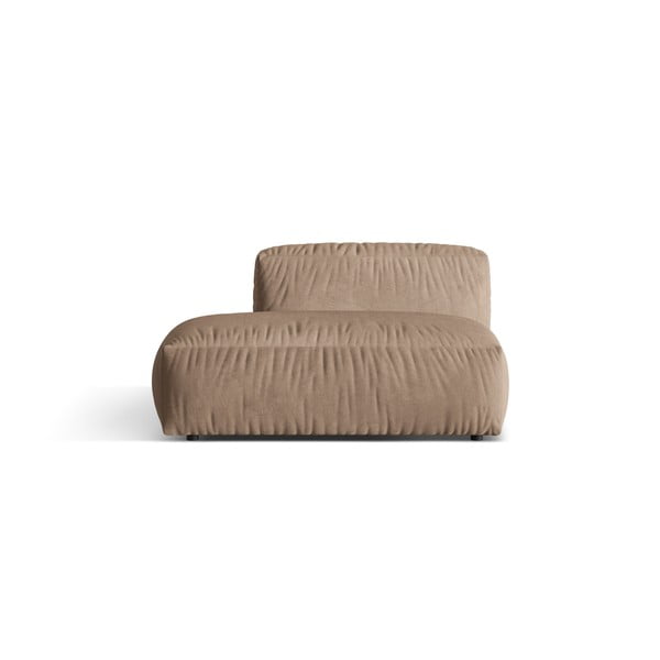 Svjetlo smeđa baršunasti modularna sjedeća garnitura (s lijevim kutom) Martina – Micadoni