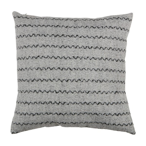 Sivi jastuk WOOOD Rijk, 45 x 45 cm