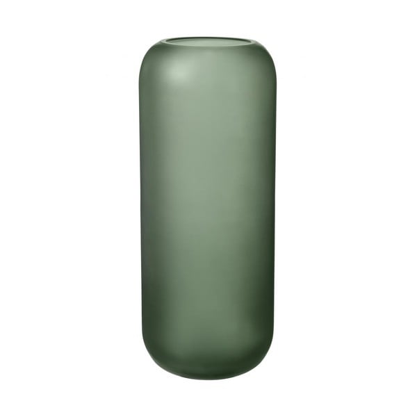 Zelena staklena vaza Blomus Bright, visina 30 cm