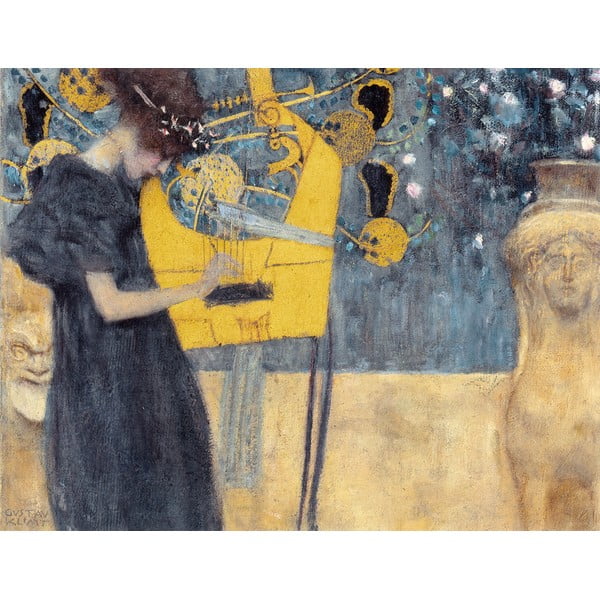 Reprodukcija slike Gustava Klimta - Music, 90 x 70 cm