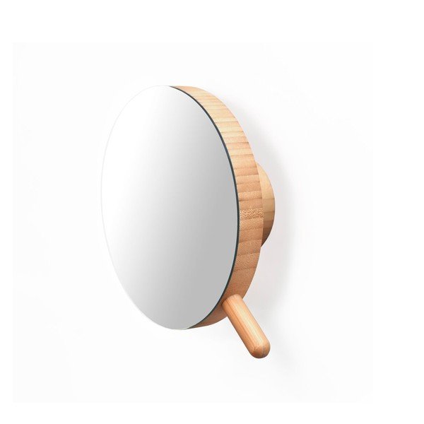 Zidno kozmetičko ogledalo koje povećava od hrastovog drveta Wireworks-image-1
