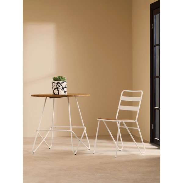Bijela/u prirodnoj boji blagovaonska stolica od čvrstog brijesta District – Premier Housewares-image-1