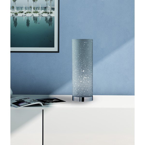 Siva stolna lampa s tekstilnim sjenilom (visina 35 cm) Thor – Fischer & Honsel-image-2