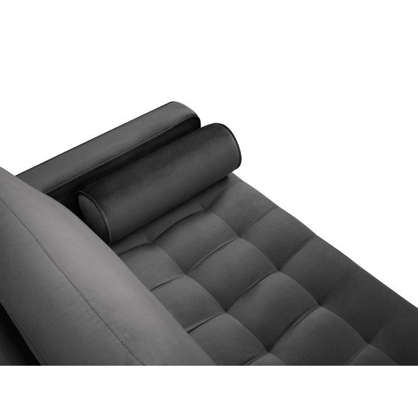 Tamnosiva baršunasta sofa Milo Casa Santo, 174 cm-image-4