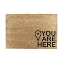 Otirač od kokosovih vlakana 40x60 cm You Are Here – Artsy Doormats