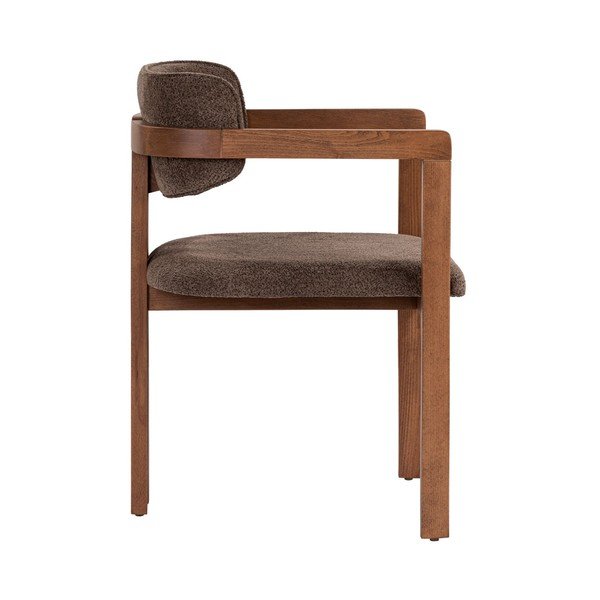 Smeđa blagovaonska stolica s naslonima za ruke Toscana – Kalune Design-image-3