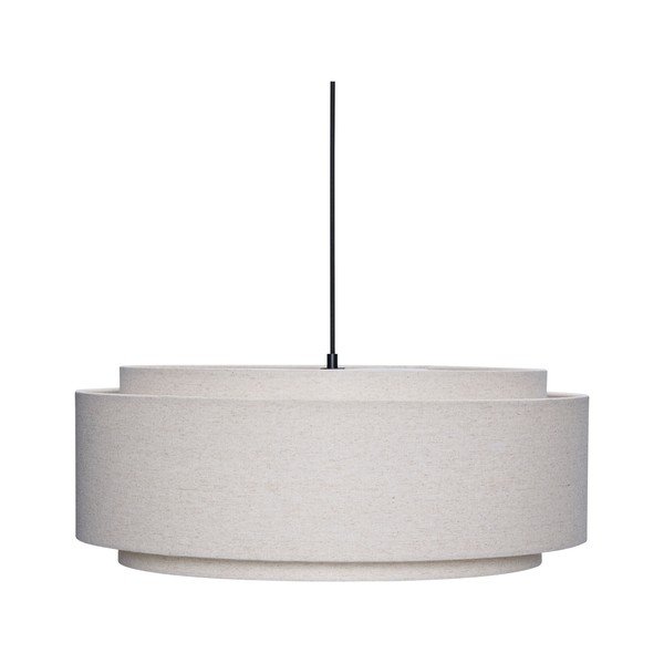 Krem tekstilna viseća svjetiljka ø60x23 cm Sable – Hübsch