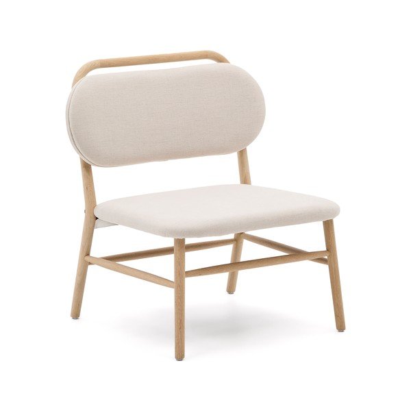 Bež fotelja od šenila Helda – Kave Home