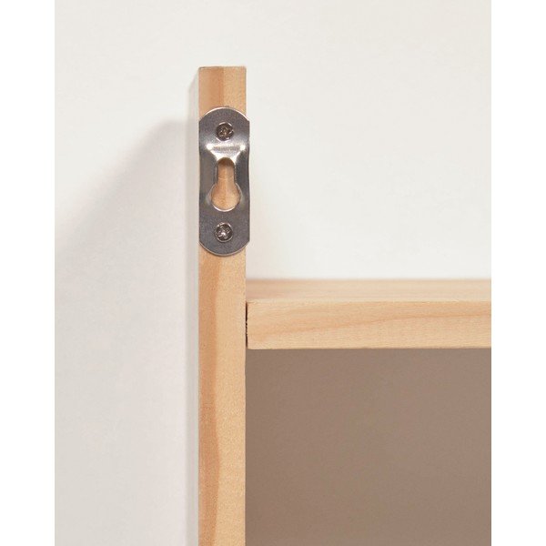 Zidna dječja vješalica od masivnog bora u prirodnoj boji 52,5x20 cm Florentina – Kave Home-image-4