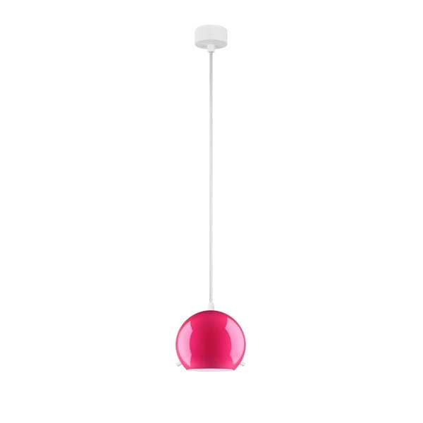Ružičasta stropna svjetiljka s bijelim kabelom Sotto Luce Myoo