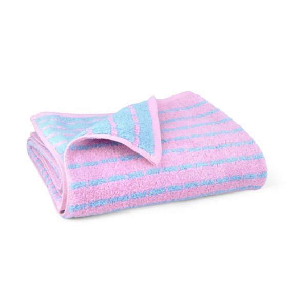 Plavi/ružičasti ručnik od mješavine bambusa od frotira 50x100 cm Nuance – JUNA