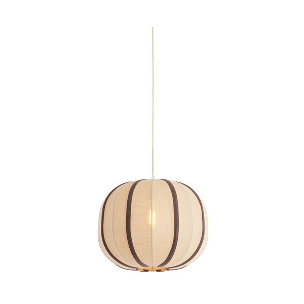 Krem viseća svjetiljka s tekstilnim sjenilom Esmiria – Light & Living-image-2