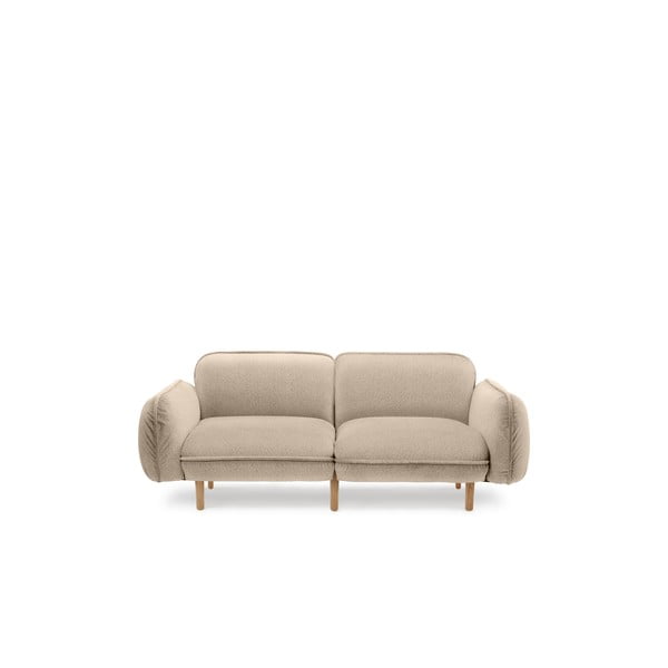 Bež sofa od bouclé tkanine 188 cm Bean – EMKO