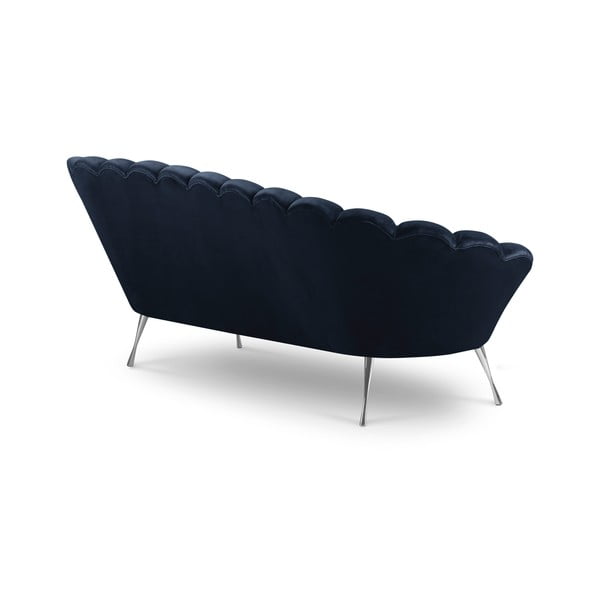 Tamnoplava baršunasta asimetrična sofa Interieurs 86 Varenne, 224 cm-image-4