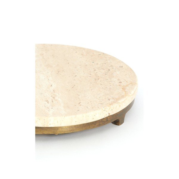 Okrugao pomoćni stol s kamenom pločom stola ø 26 cm Leda – Light & Living-image-3