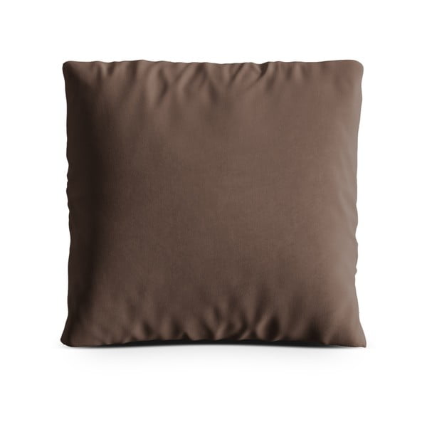 Smeđi baršunast ukrasni jastuk za sjedeću garnituru Kemi – Cosmopolitan Design