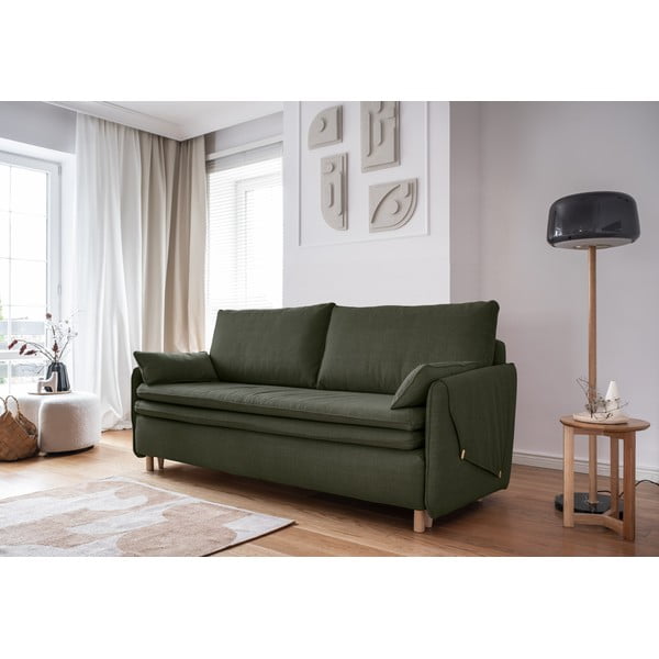 Zelena sklopiva sofa 207 cm Simon – Miuform-image-3