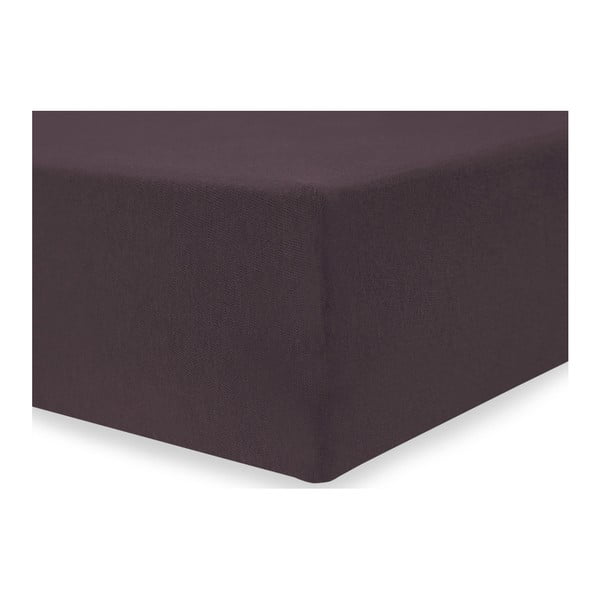 Smeđa elastična plahta DecoKing Nephrite, 80 - 90 cm-image-1