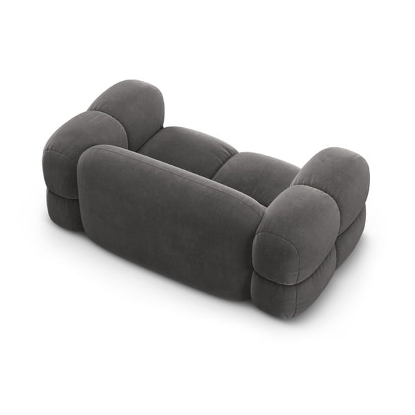 Siva baršunasti sofa 180 cm Loretto – Cosmopolitan Design-image-4