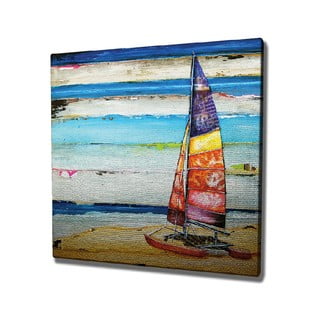 Zidna slika na platnu Boat, 45 x 45 cm