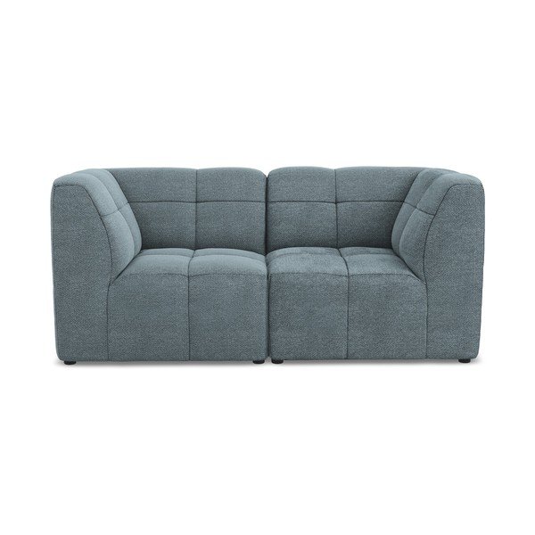 Plava sofa od bouclé tkanine 180 cm Aloha – Makamii