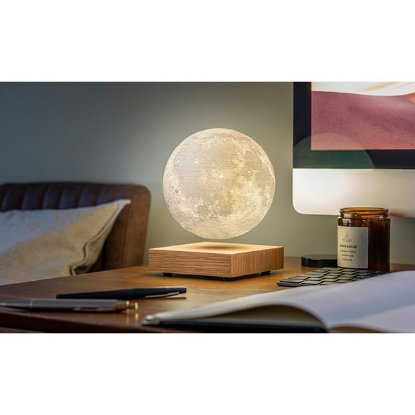 LED stolna lampa u prirodnoj boji (visina 14 cm) Moon – Gingko-image-3