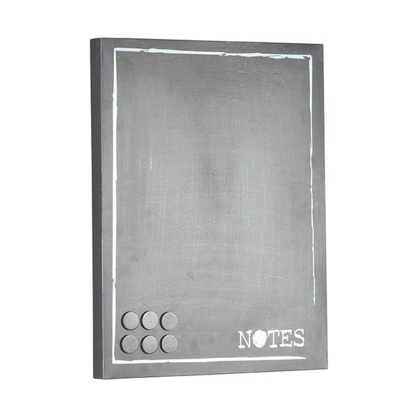 Siva metalna zidna ploča za bilješke LABEL51 Memo