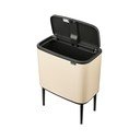 Bež željezna kanta za smeće na dodir 36 l Bo Touch Bin – Brabantia