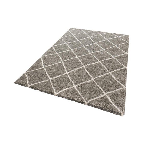Smeđi tepih Mint Rugs Grid, 80 x 150 cm-image-2
