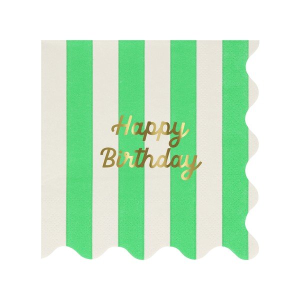 Papirnati ubrusi u setu 16 kom Happy Birthday – Meri Meri-image-4