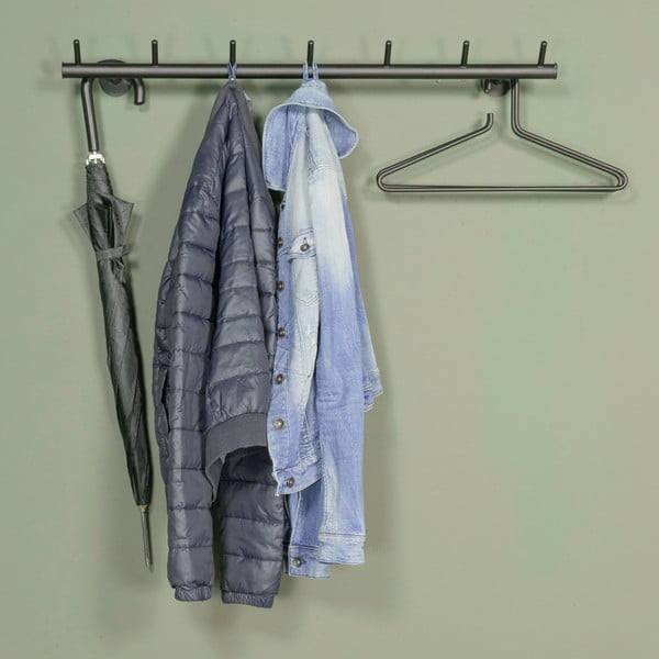 Crna metalna zidna vješalica 80 cm Odin – Spinder Design-image-2