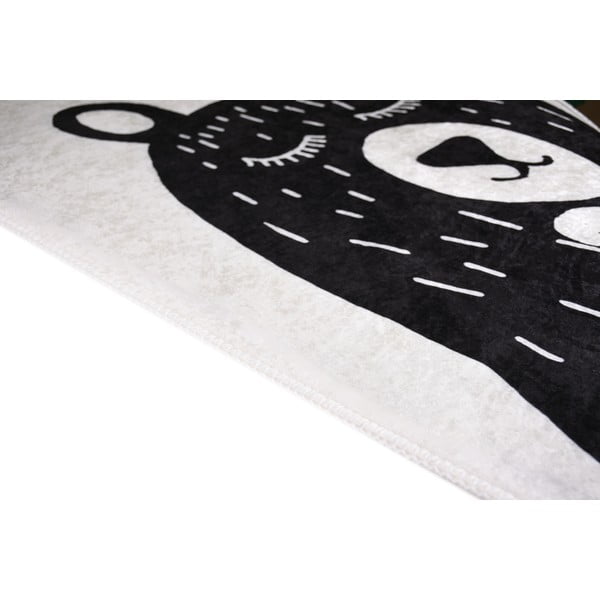 Crno-bijeli periv dječji tepih 160x230 cm Bear Family v2 – Vitaus-image-2