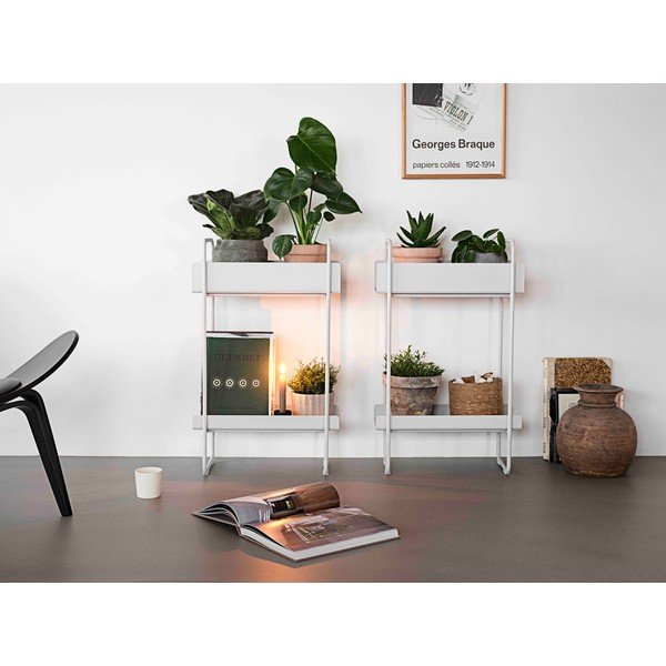 Svijetlo sivi metalni konzolni stol 24x48 cm A-Console - Zone-image-2