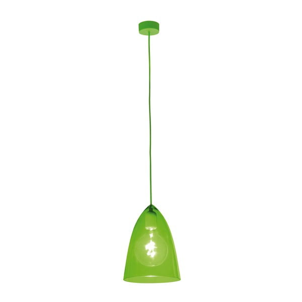 Zelena viseća svjetiljka SULION Glassy