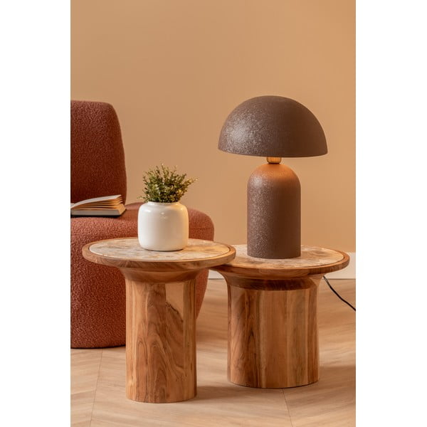 Okrugao pomoćni stol od masivnog manga ø 45 cm Tubo – Leitmotiv-image-4