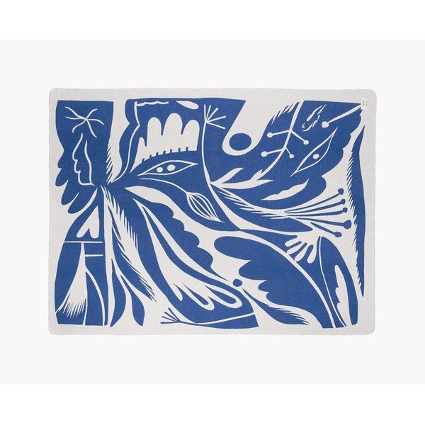 Plava deka 165x200 cm Lino – noo.ma-image-3