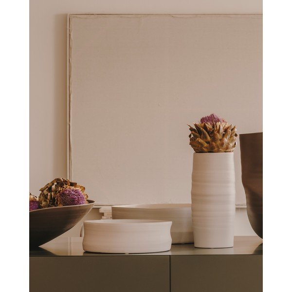 Bijela keramička vaza Macae – Kave Home-image-1