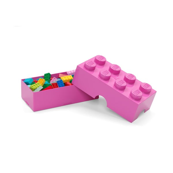 Ružičasta plastična dječja kutija za pohranu 20x10x7 cm – LEGO®-image-2