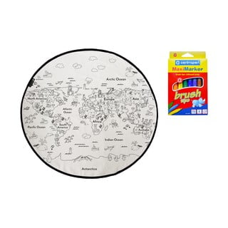 Tepih za bojanje Butter Kings Colouring World, ø 130 cm