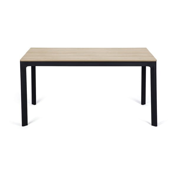 Set od 4 crne Kai blagovaonske stolice i Thor prirodnog stola - Bonami Essentials-image-1