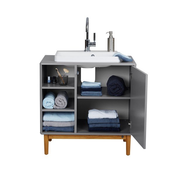 Sivi ormarić ispod umivaonika 80x62 cm Color Bath - Tom Tailor for Tenzo-image-4